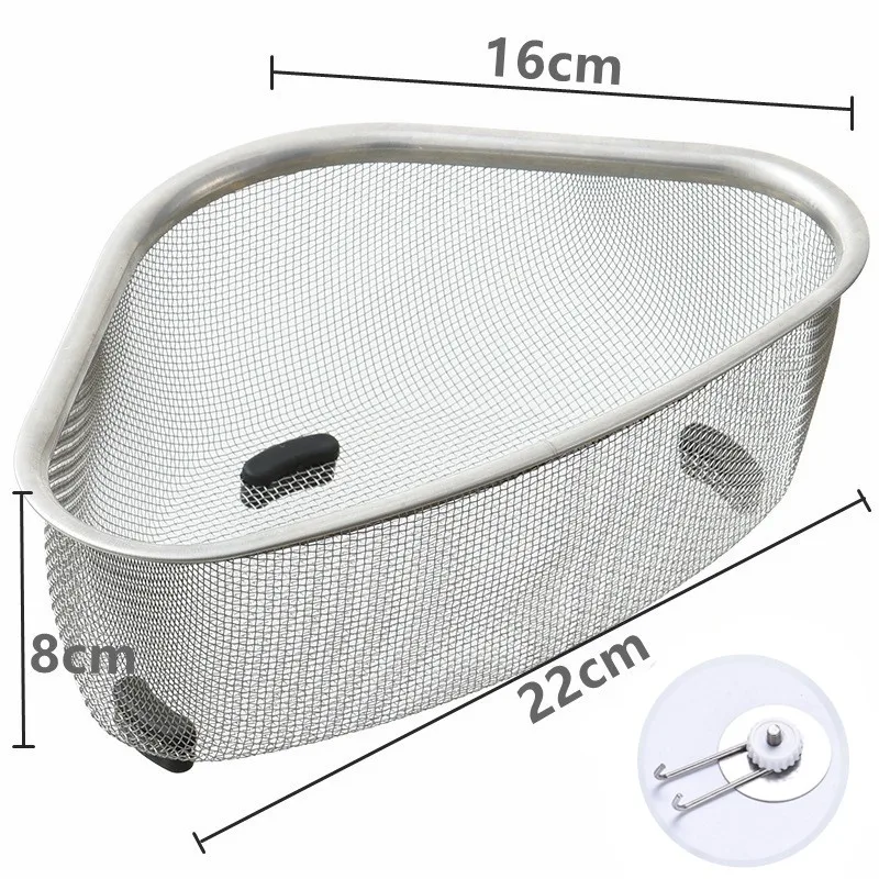 

Кухонная корзина, сливная стойка для раковины, сито, контейнер для хранения из нержавеющей стали, губка, подвесной органайзер, аксессуары для кухни и ванной комнаты