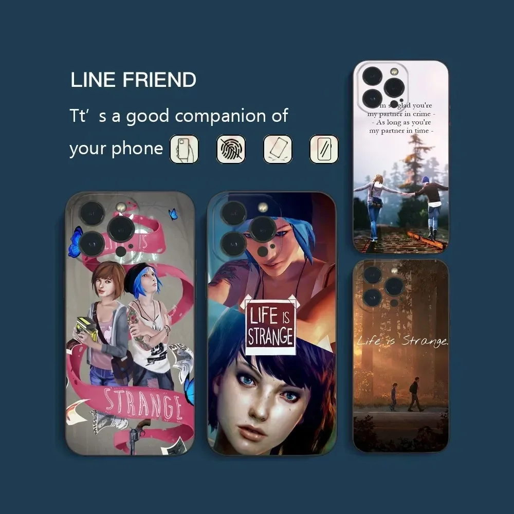 Чехол для телефона L-Life Is Strange-E iPhone 16 15 14 13 12 Mini 11 Pro XS Max X XR SE5 6 7 8 Plus мягкий
