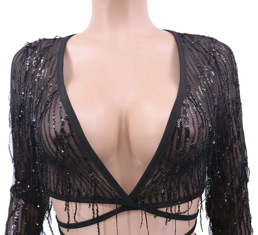 Блестящая шикарная юбка с блестками бандажный укороченный топ высокой талией