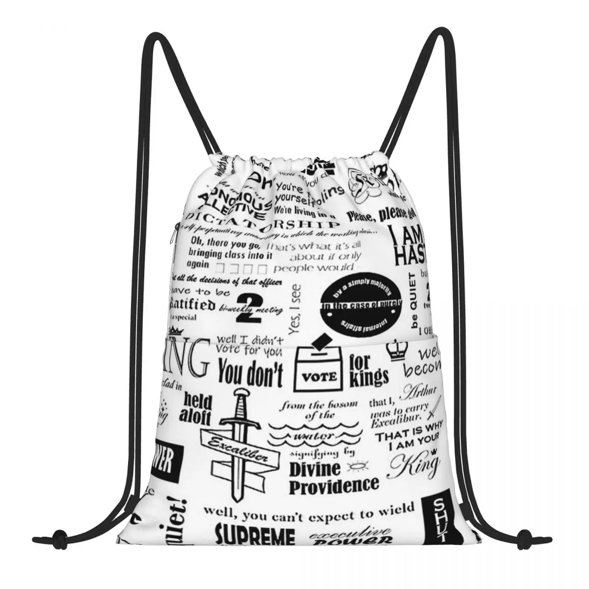 

Monty Python Constitutional Peasants Code Geek Linux Backpack Bundle Pocket Shopping Bag Outdoor Housekeeping Storage Bag