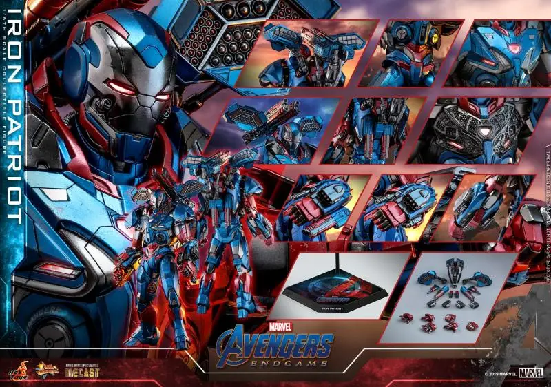 

Original Hot Toys Marvel Avengers: Endgame Alloy Iron Patriot 2.0 1/6 Anime Action Figure Collection Model Toys
