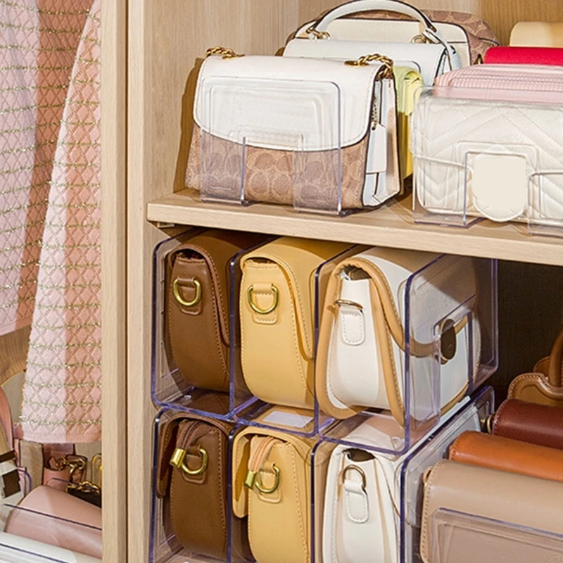 

Clear Handbag Storage Acrylic Display Case Purse Handbag Storage for Close Purse Display Box Drop shipping