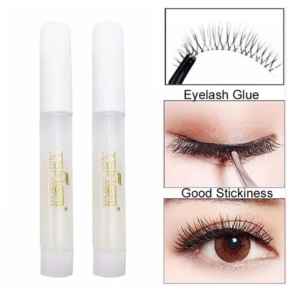 

3ML Eyelash Glue Has Strong Viscosity And Is Easy To Odorless Eyelash Glue Self-grafting Glue Makeup. Remove The Is And Whi B2L9
