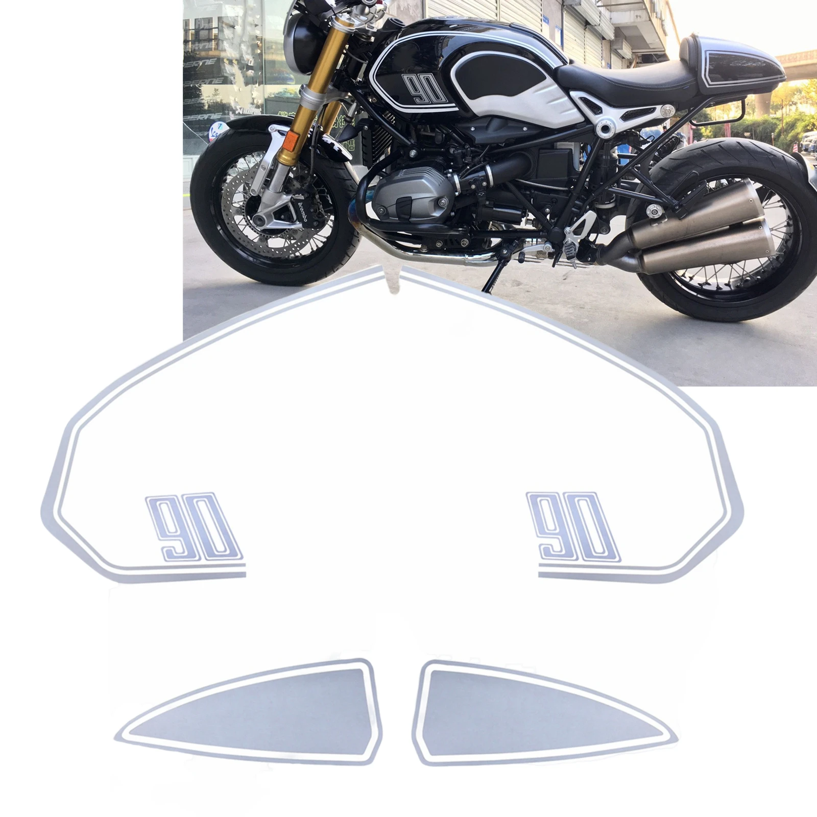 Для BMW RnineT/RnineT Pure/RnineT Racer/Scrambler/Urban G/S мотоциклетный бак боковое заднее сиденье