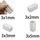 Мощный Неодимовый магнит NdFeB, мощный магнит 3x1 3x2 3x3 3x5, Редкоземельные круглые магниты N35, магниты на холодильник, 102050100 шт.