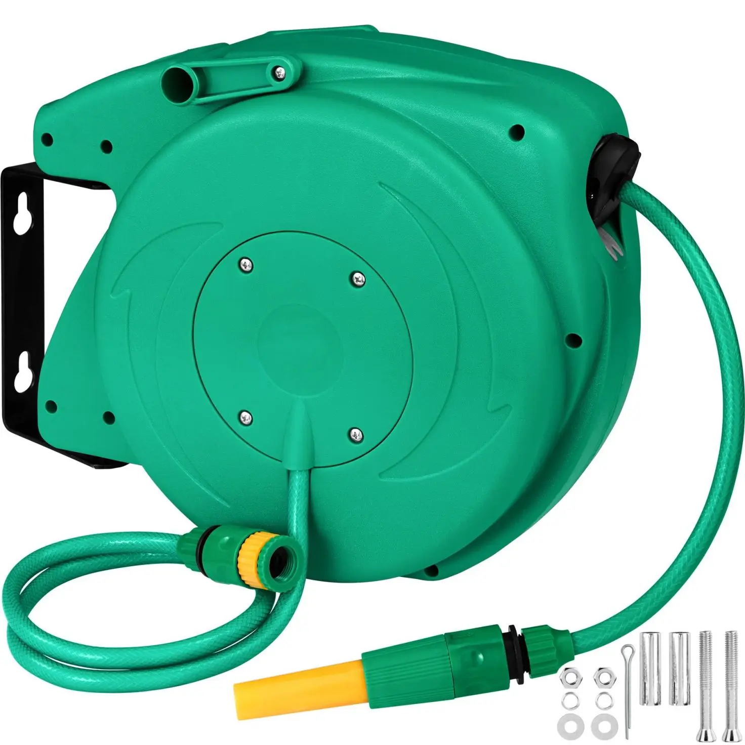 

Garden Hose Reel Wall Mounted Automatic Watering Hose Holder 10/20 m Green