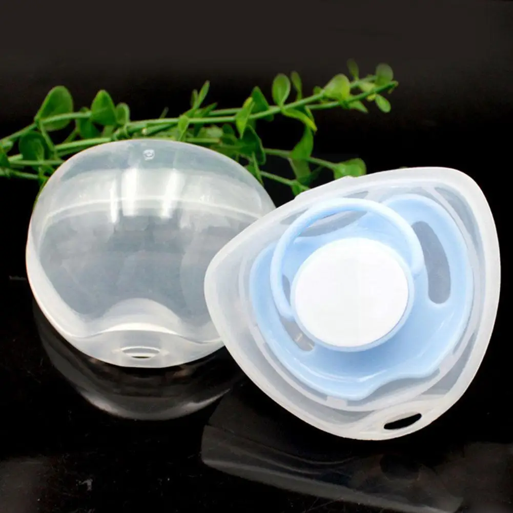 

1 Pcs Lovely Portable Pacifier Holder Nipple Pacifier Hook Plastic Storage Box Pp With Box 2022 New Wholesale Pacifier H7k8