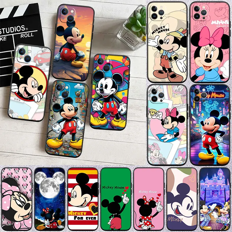 Новый высококачественный чехол для телефона с Микки и Минни Маусом iPhone 11 X XS XR Pro Max