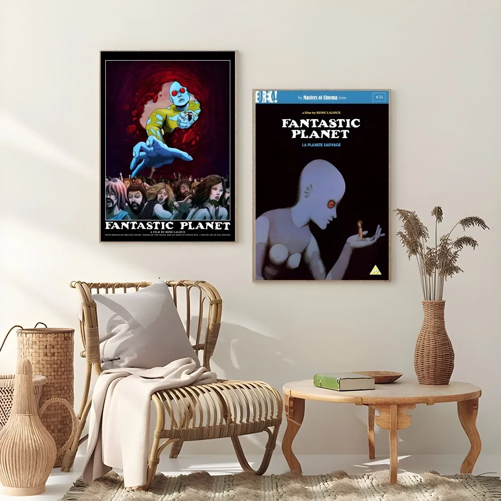 Фантастическая планета La planete sauvage плакат липкая настенная художественная печать