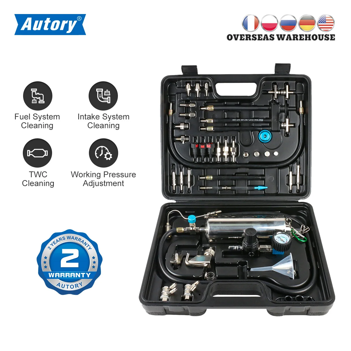 

Autory Car Fuel Injector Cleaning Auto Engine Petrol Throttle Nozzle Cleaner Tester Petrol Throttle Nozzle Universal High Low Pr
