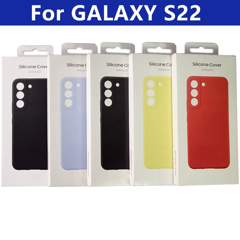 Фото Для S22 + силиконовый чехол для Samsung Galaxy S22 Plus 5G чехол классического качества Business S22 оригинальный защитный чехол для телефона №1
