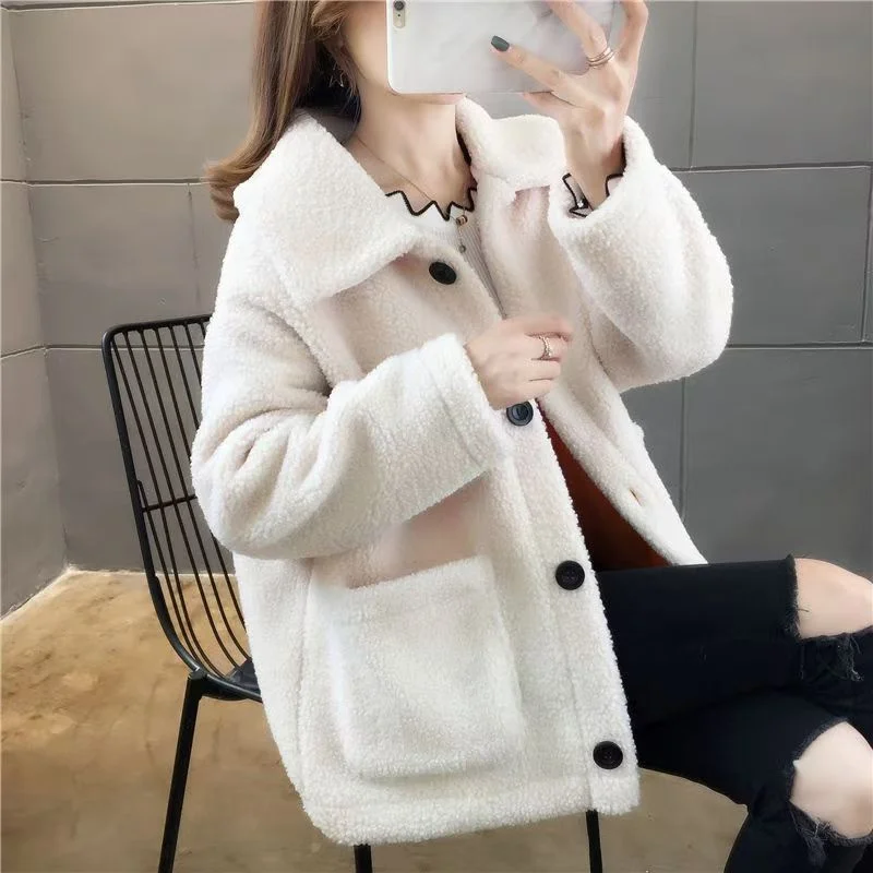 Свитер для отдыха на шерстяной подкладке женский осенне-зимний свитер в западном