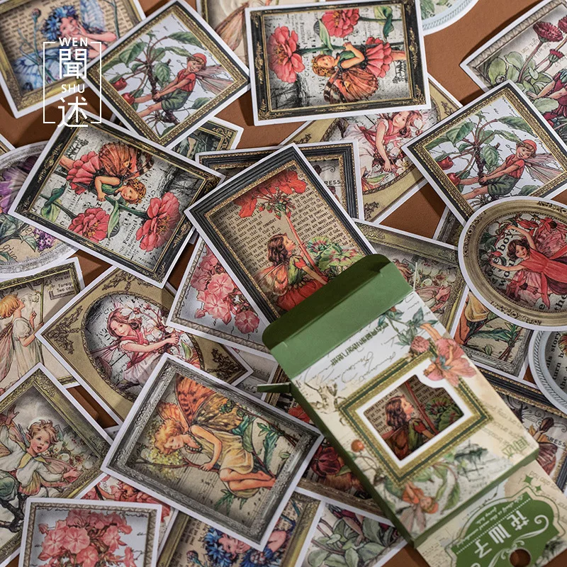 

40 шт./лот Kawaii канцелярские наклейки винтажный коллектор дневник планировщик декоративные мобильные наклейки Скрапбукинг DIY крафт стикер