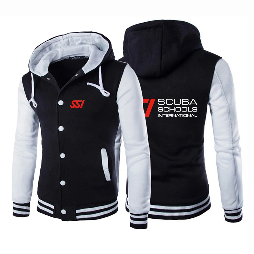 

Scuba Diving Dive SSI 2023 Men's Baseball Jacket Spring Outing College Varsity Coats Sweatshirts Adventure Shooting Outwear