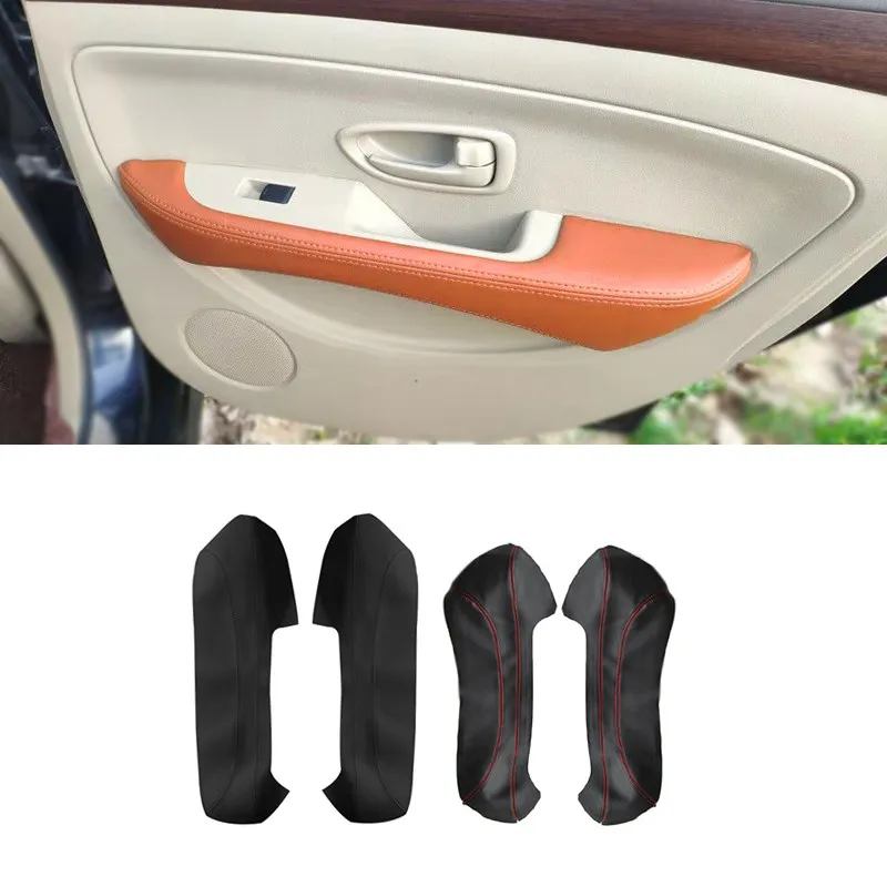 Для Nissan Slyphy Sentra 2006 2007 2008 2009 2010 2011 4 шт. кожаный подлокотник из микрофибры защитная