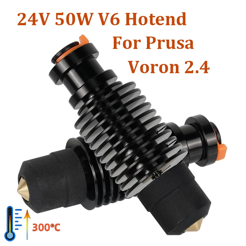 

E3D V6 Hotend 24V 50W Ceramic Heating Core Print Head For Voron 2.4 Prusa DDB Extruder Ender 3 CR10 MK3S 3D Printer J-head