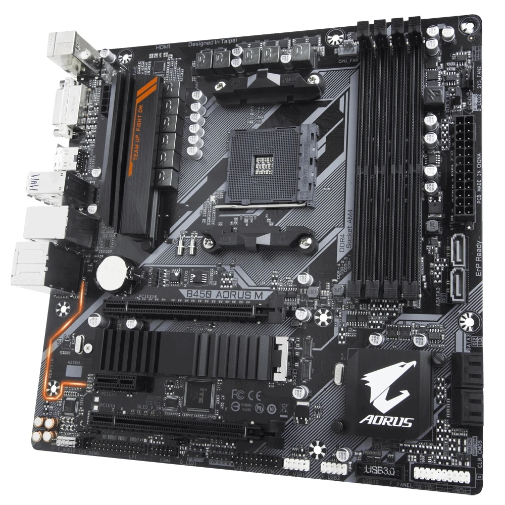 Материнская плата Gigabyte B450 AORUS M | Компьютеры и офис