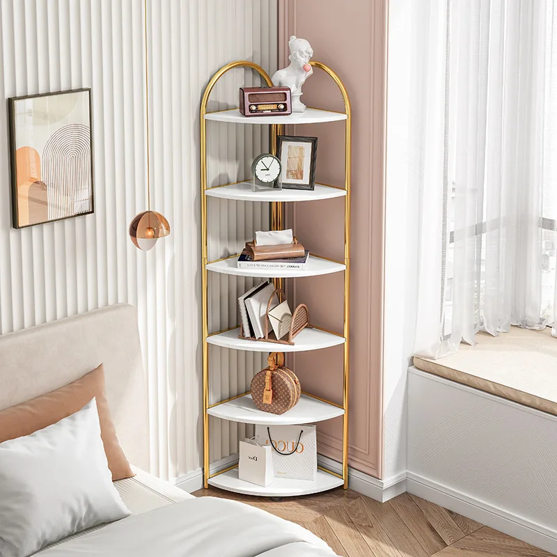 

Shelves for wall Wrought bedside bookcase display stand room organizer wall shelf space saving shelf organizer room organizer