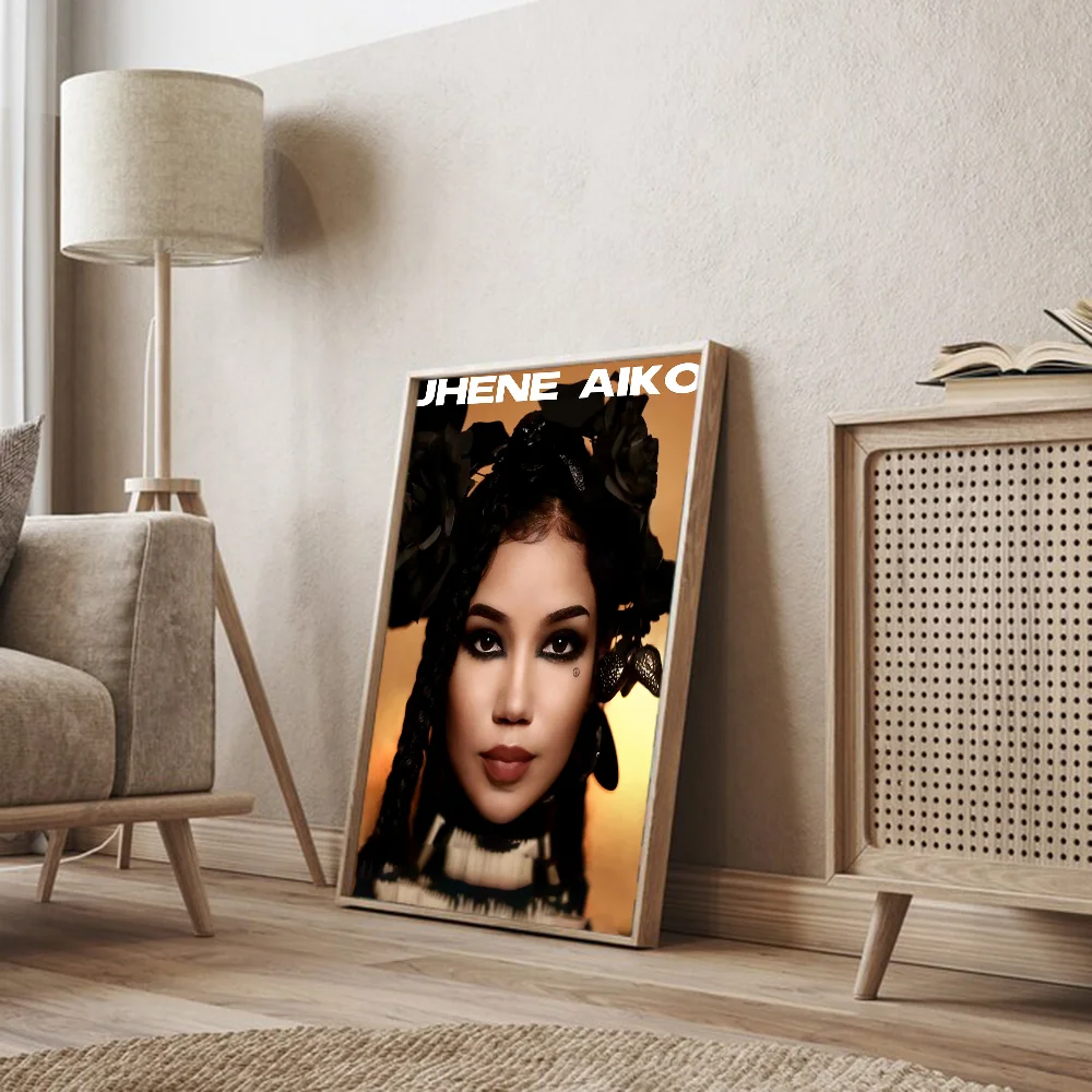 Jhene Aiko Whitepaper Poster HD Quality Wall Art Painting Study Room Decor