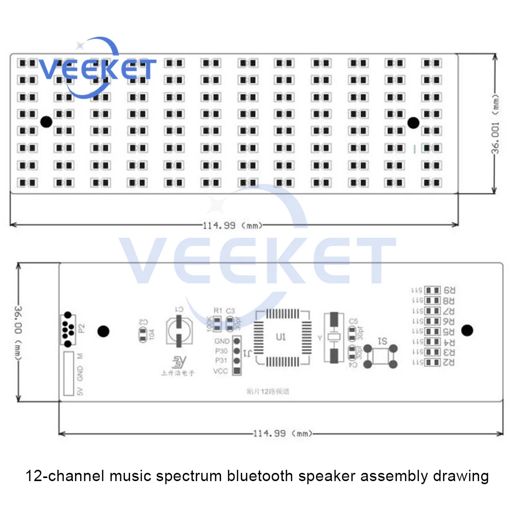 12-way spectrum 45 магнитный динамик bluetooth комплект для сборки музыки студентов