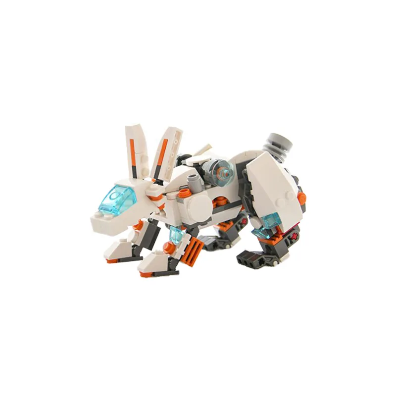 MOC Mecha серия Кролик роботы строительный блок DIY модель образовательная