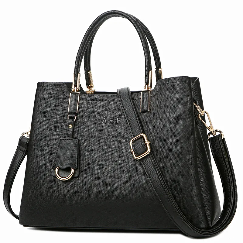 

Женская сумка в европейском и американском стиле, трехслойная модная сумка для женщин среднего возраста, простая сумка через плечо