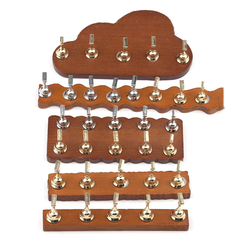 Магнитный держатель для ногтей из цельного дерева подставка практики основание