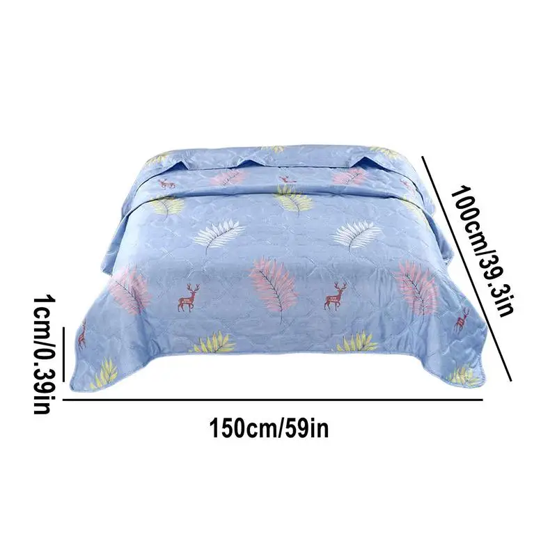 Summer Cooling Comforter Summer Bed Quilt Printed Breathable Quilt Lightweight Full Cotton Padding Moisture Absorption For Sofa images - 6