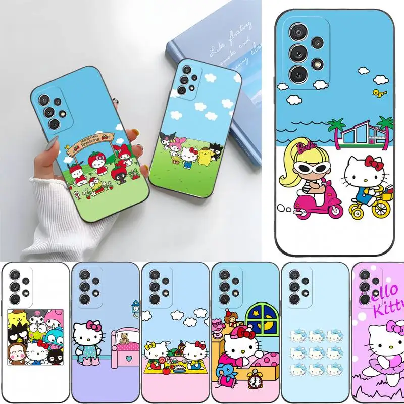 Чехол Hello Kitty для телефона Samsung A40 A41 A42 A70 A71 A21 A30 S A31 A32 A01 A10 A11 A12 A20 E дешевый чехол |