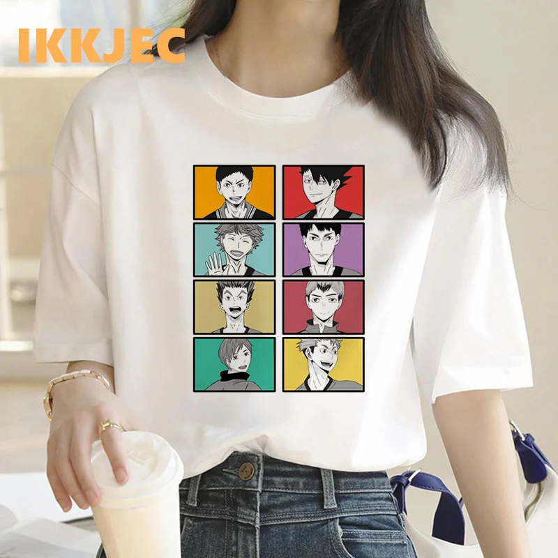 

haikyuu t shirt women harajuku print 2022 crop top tshirt harajuku aesthetic