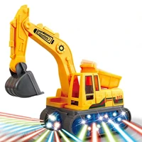 electric music luminous universal excavator engineering coupler machine child gift children toy engineering vehicle boy toy