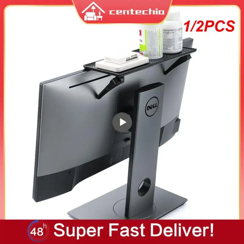 

1/2PCS Screen Top Shelf Adjustable Computer Monitor Desktop Display Stand Storage Rack Holder Home Office Organizer