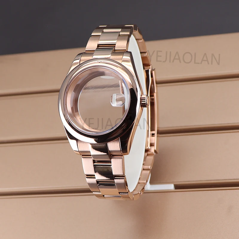 For oyster day date nh34 nh35 nh36 nh38 Miyota 8215 Movement 28.5mm Dial Waterproof 36mm/40mm Rose Gold Watch Cases Watchband
