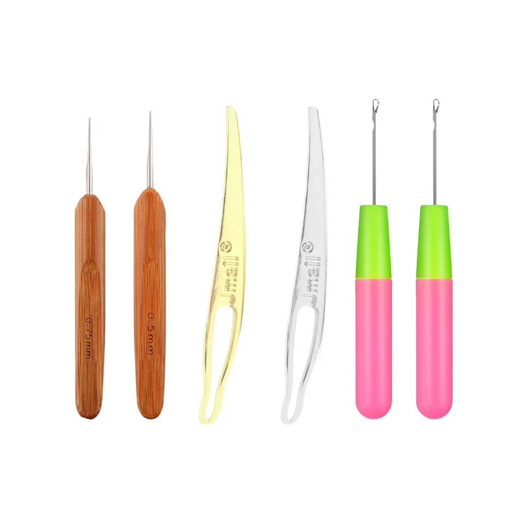 

1 Set/6 Pcs Dreadlocks Knitting Tool Practical Durable Hair Clips for DIY Supplies Salon Men Women