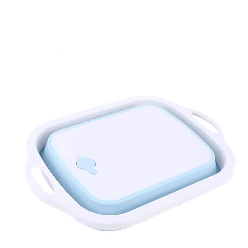 

Multi-Function Folding Chopping Board Kitchen Vegetable Fruit Washing Drain Basket PP Food Chopping Plate Kitchen Accessories