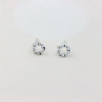 zfsilver 100 925 sterling silver fashion lovely wintersweet flower stud earrings for women jewelry accessories brincos party