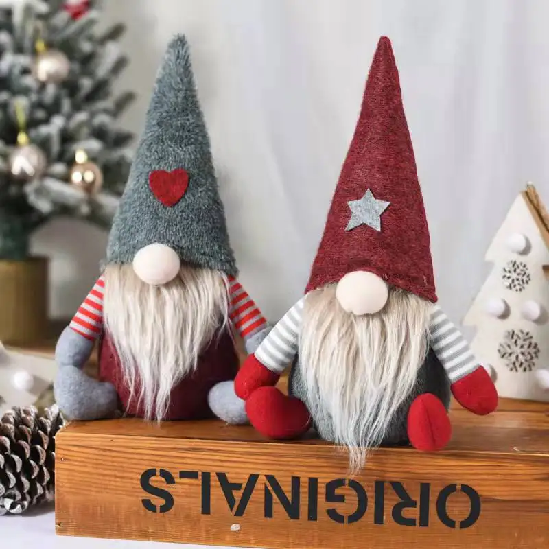 

New Christmas Faceless Old Man Fairy Figure European and American Style Decorative Christmas Creative Ornaments