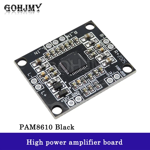 GOHJMY PAM8610 Цифровой Усилитель 2x10 Вт