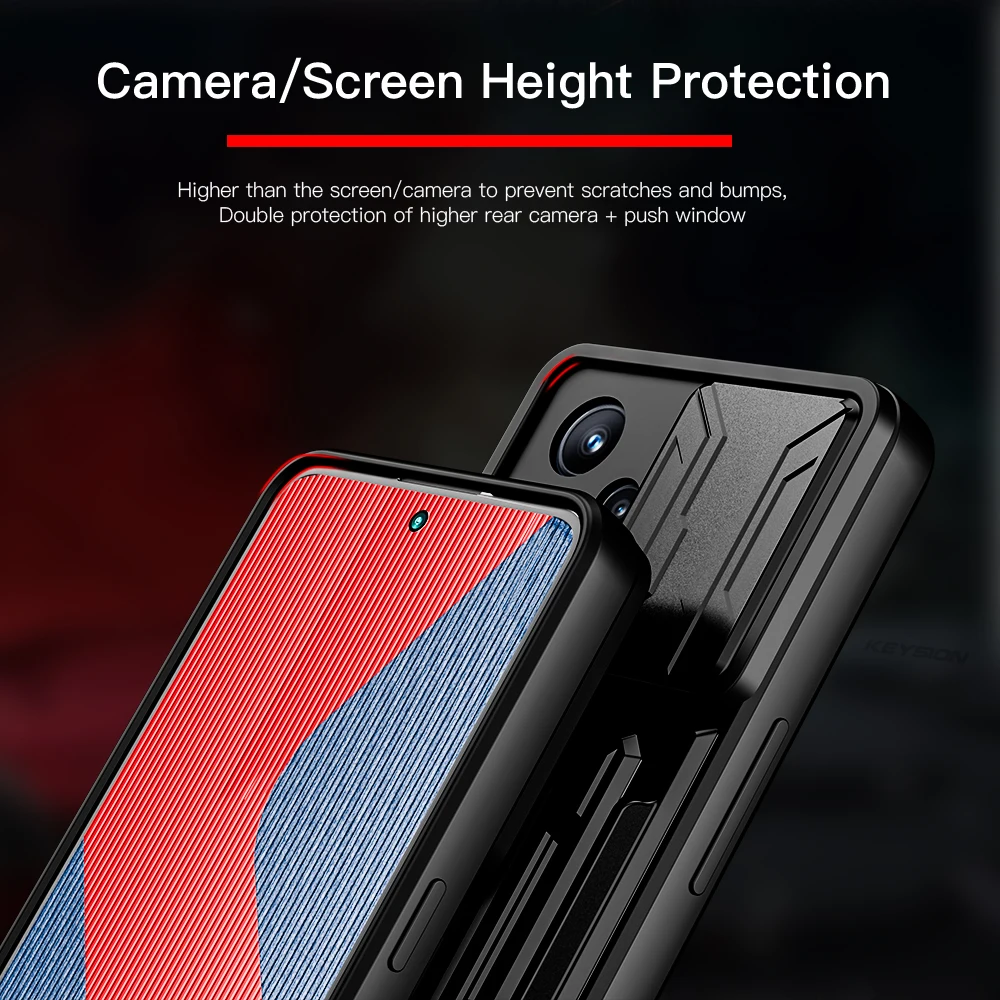 keysion shockproof case for realme 9 pro 8i c35 card bag camera protection phone cover for oppo reno 7 pro 7 z 5g find x5 lite free global shipping
