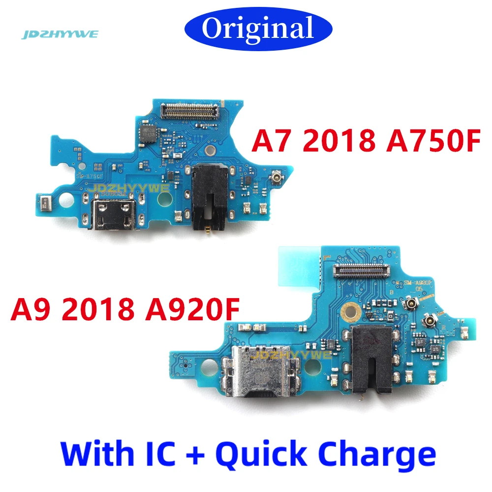 

1PCS New USB Charging Port Connector Board Flex Cable With Mic Microphone For Samsung A7 A9 2018 A750F A920F Replacement Parts