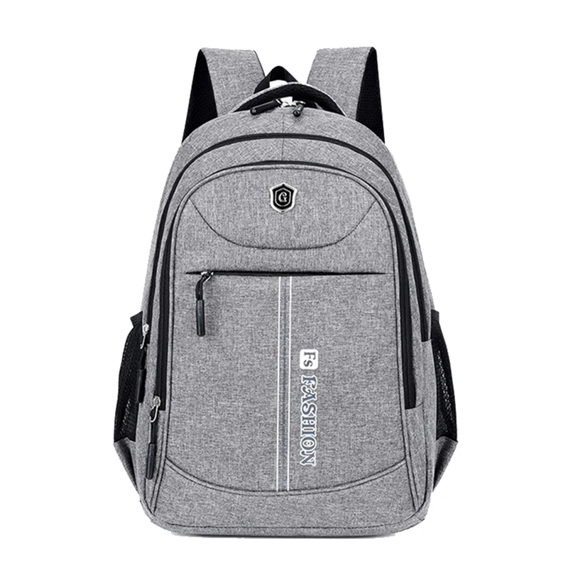 

AIWITHPM Men's laptop Backpacks School Bag for Boys Teen Gray Oxford Waterproof Bagpack Male Large Capacity