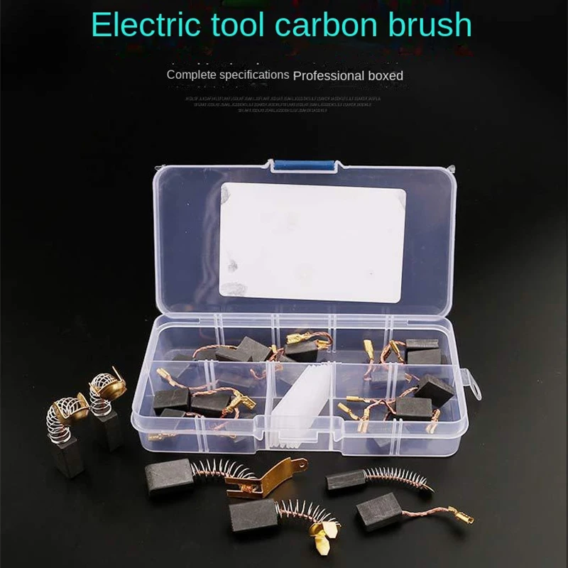 

10pcs Power Tool Carbon Brush Electric Hammer Angle Grinder Graphite Brush Replacement More than 24 Sizes