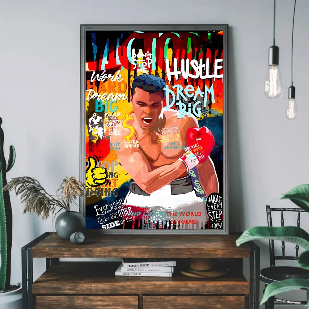 Muhammad Ali Canvas Painting Famous Boxer Inspirationa Good Quality Prints And Posters HD Poster Wall Art Study