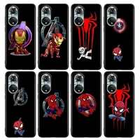 cool marvel heros phone case for honor x8 60 8x 9x 50 30i 21i 20 9a play nova 8i 9 se y60 magic4 pro lite silicone case
