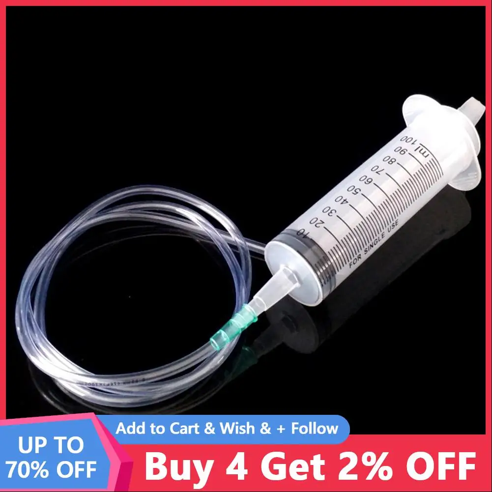 

100ML 200ML Plastic Disposable Injector Syringe For Refilling Measuring Nutrient For Feeding For Mixing Liquids With Tube