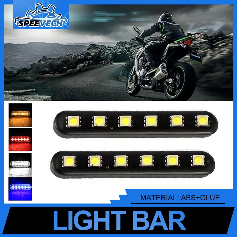 

Лучшая распродажа, подходящая для установки 6 светодиодных ламп со средним экраном, подсветка номерного знака, Водонепроницаемая мини-Стробоскопическая фотолампа