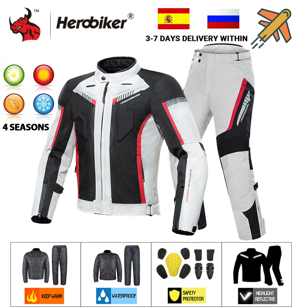 Waterproof Motorcycle Jacket Man Jaqueta Motocicl Cold-proof Motocross Motorbike Biker Riding Chaquetas With Removeable Linner