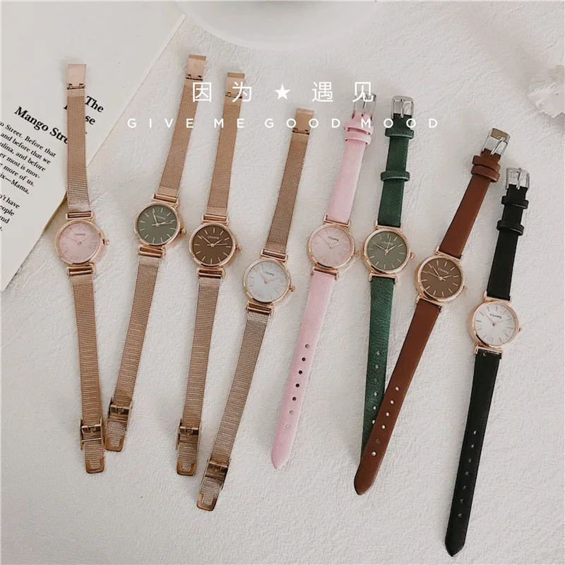 Круглые кварцевые наручные часы в стиле ретро роскошный ремешок из нержавеющей