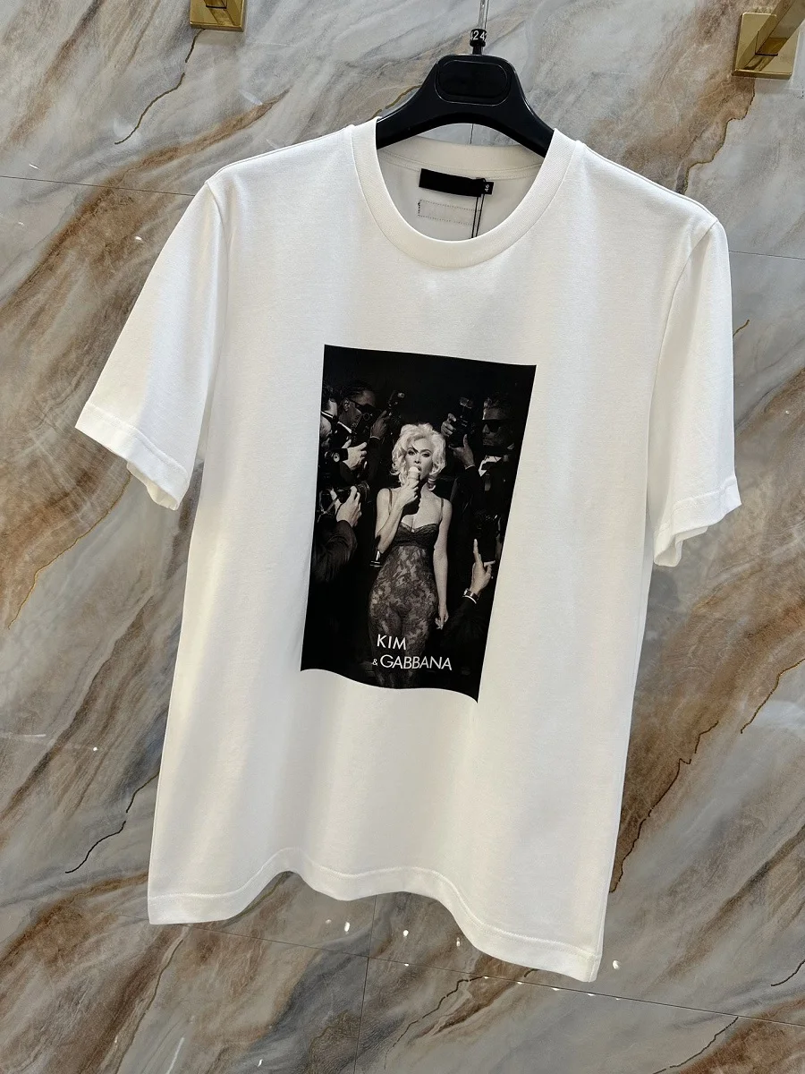 

Traf 2023 woman tops pure cotton 3D printing loose casual women's T-shirt y2k clothes New fashion high quality wait shirt bra