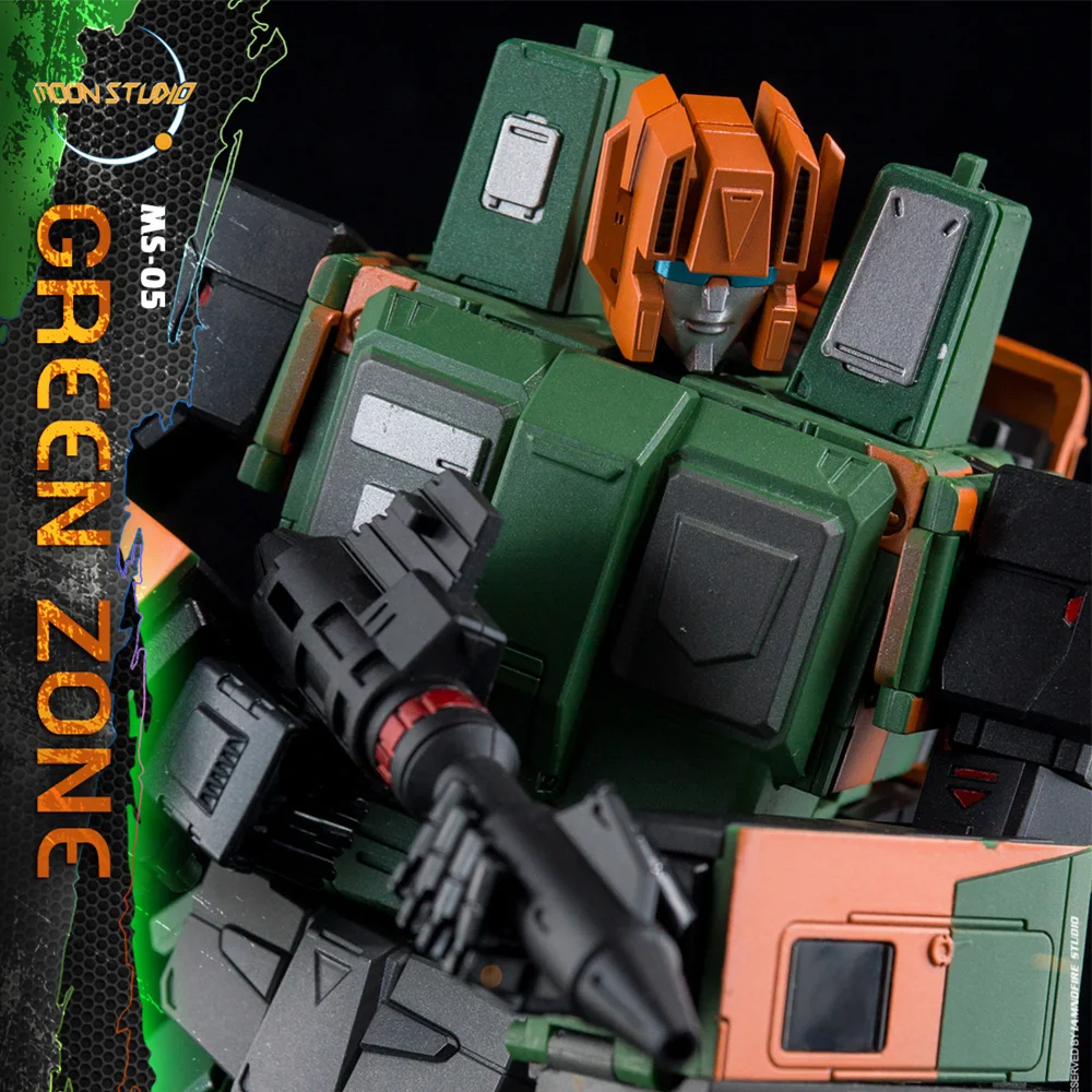 

【In Stock】Moon Studio MS05 Green Zone Suiken Raiden Radiatron Combiner MP Scale 3rd Party Transformation Action Figure Robots